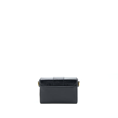 Dior 30 Montaigne Mini Box Purse Lambskin Black
