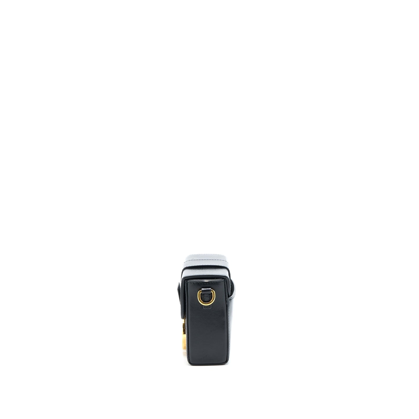 Dior 30 Montaigne Mini Box Purse Lambskin Black