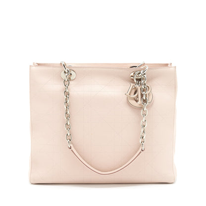 Dior Lady Dior Tote Purse Calfskin Light Beige