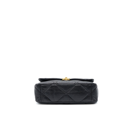 Chanel Medium 19 Bag Goatskin Black Multicolour Hardware