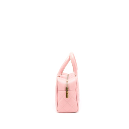 Chanel Vintage Bowling Bag Caviar Light Pink LGHW