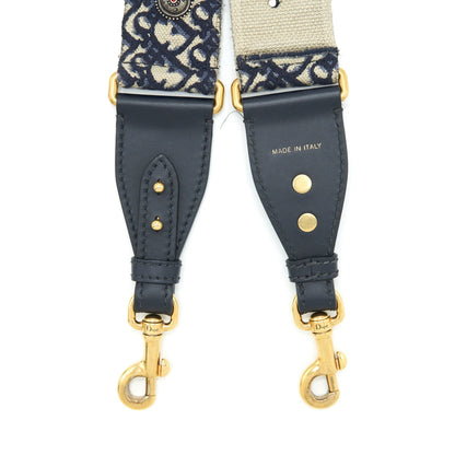 Dior Wide Shoulder Strap Blue Oblique