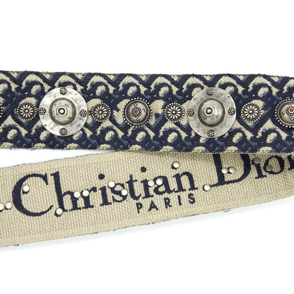 Dior Wide Shoulder Strap Blue Oblique