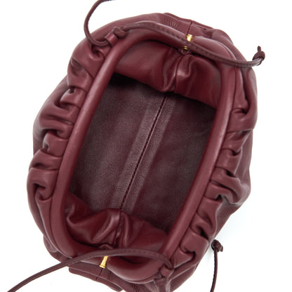 Bottega Veneta The Mini Pouch Dark Red