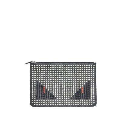 Fendi Studded Unisex Monster Clutch