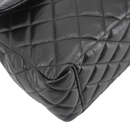 CHANEL XXL Flap Bag Lambskin Leather Shoulder Bag Black