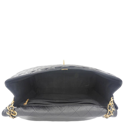 CHANEL XXL Flap Bag Lambskin Leather Shoulder Bag Black