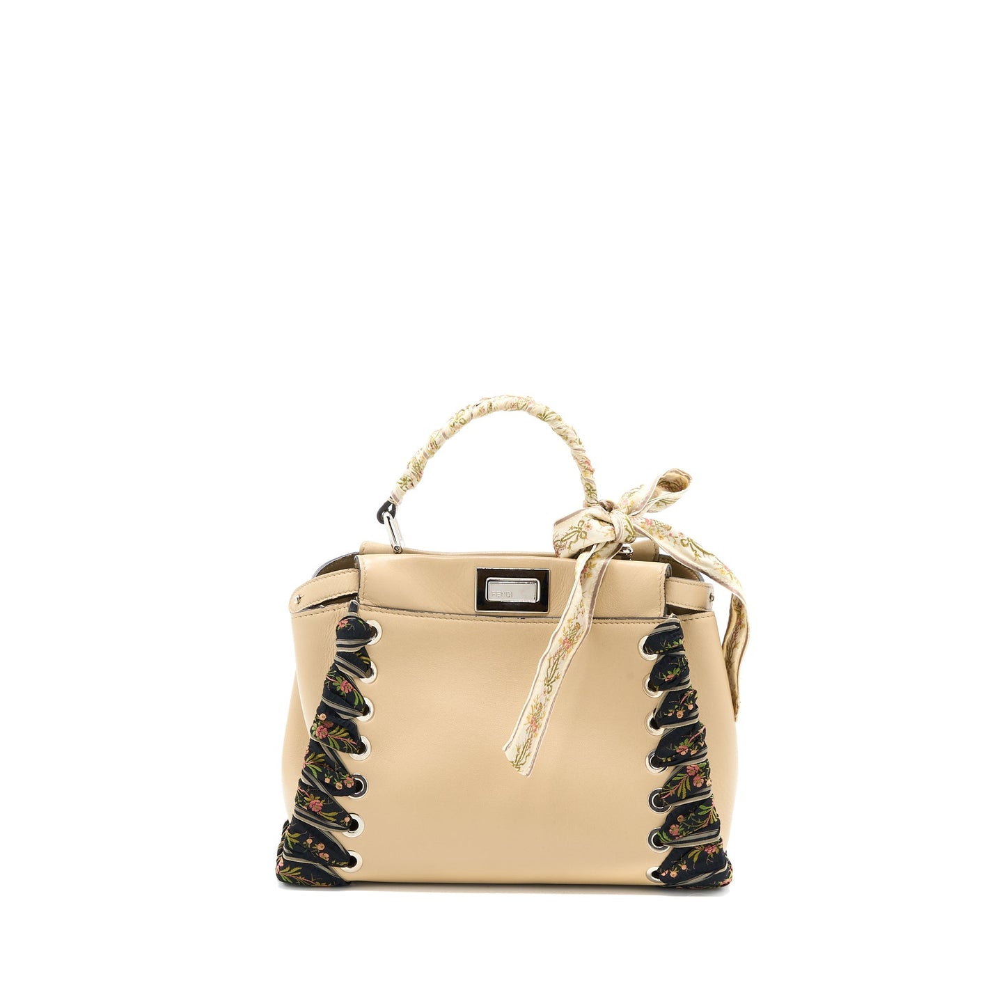 Fendi Mini Peekaboo Purse Limited Edition Beige/Multicolour