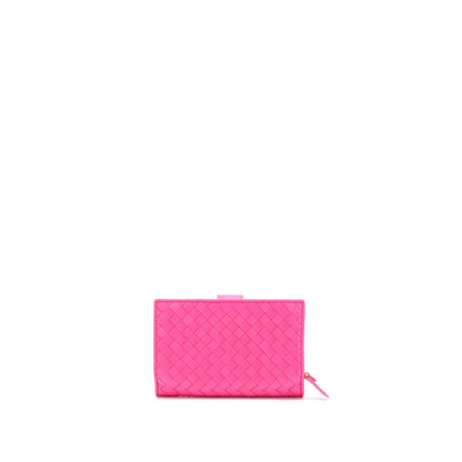 Bottega Veneta Fold Wallet Nappa Pink