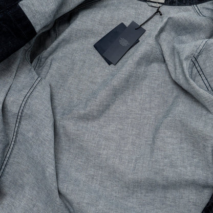 Dior Size 50 Oblique Overshirt Velvet/Denim Navy