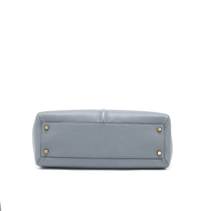 Celine 16 Purse Grained Calfskin Grey