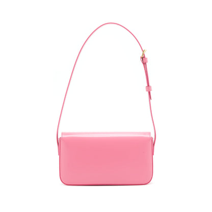 Celine Triomphe Mini Purse Calfskin Flamingo