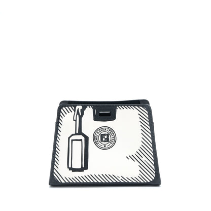 Fendi x Vides Coated Canvas Peekaboo Defender Cover White Black