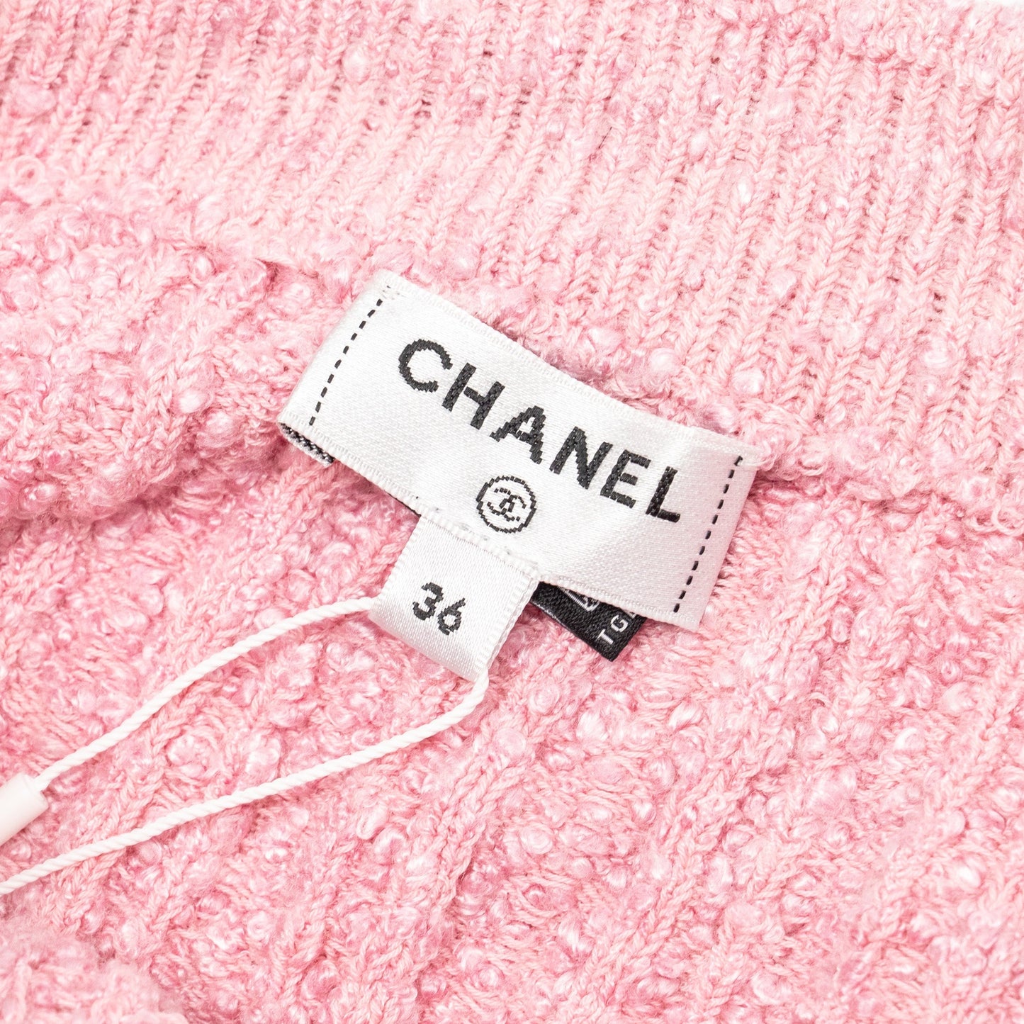 Chanel Size 36 22P Knit Skirt Viscose/Cotton/Polyamide Light Pink