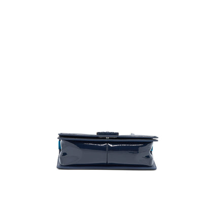 Chanel Medium Boy Bag Patent Navy SHW