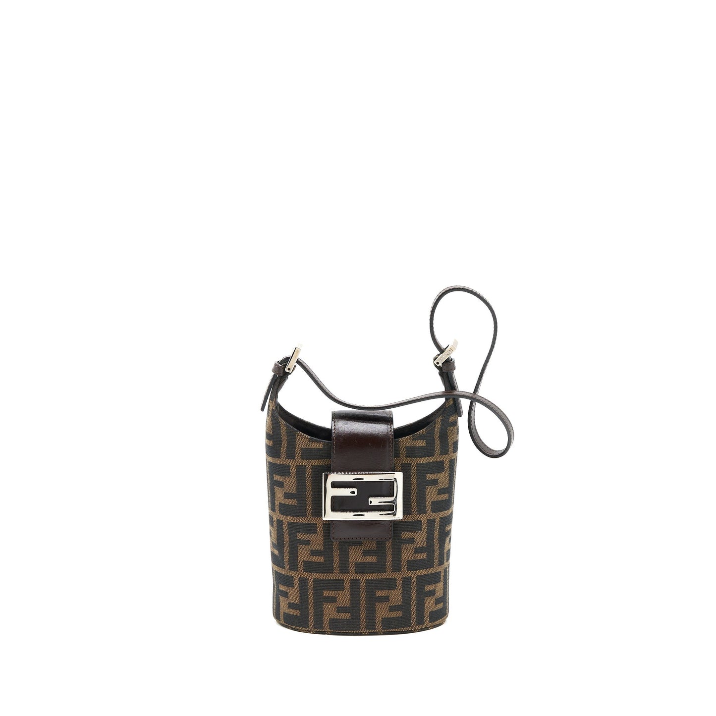 Fendi Vintage Mini Purse Canvas/Leather Jacquard