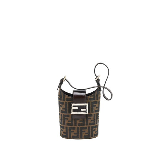 Fendi Vintage Mini Purse Canvas/Leather Jacquard