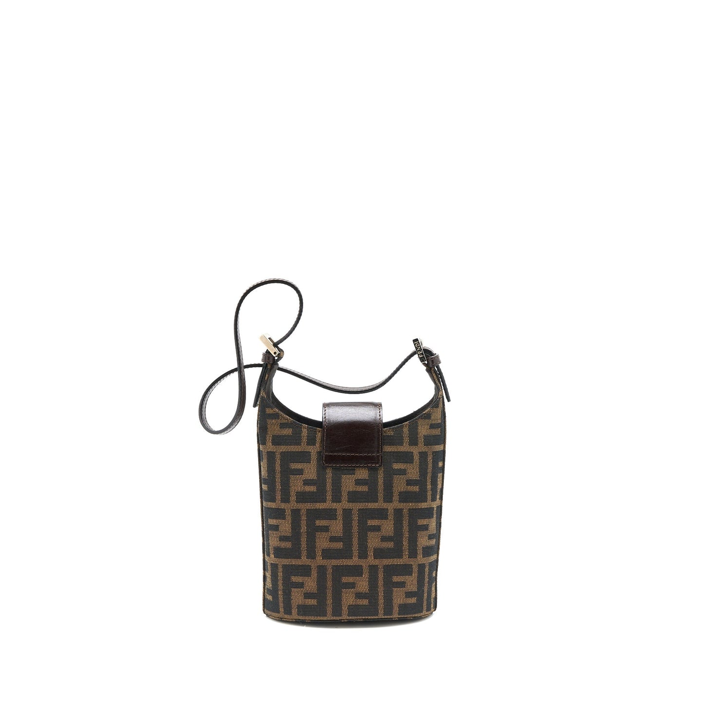 Fendi Vintage Mini Purse Canvas/Leather Jacquard