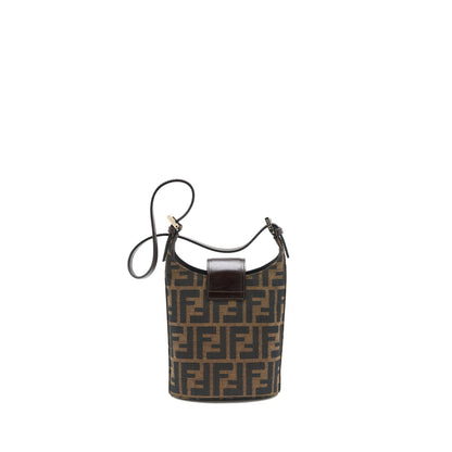 Fendi Vintage Mini Purse Canvas/Leather Jacquard