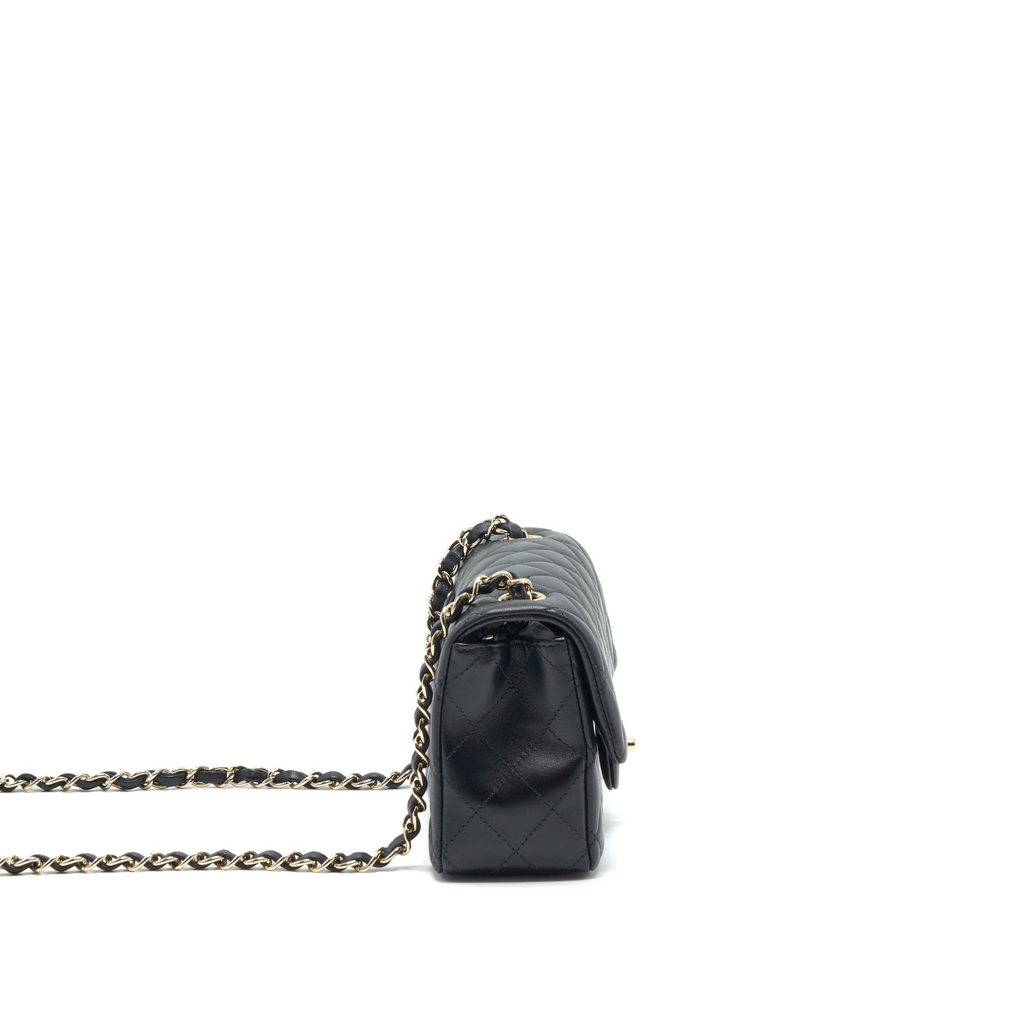 Chanel Mini Rectangular Flap Bag Lambskin LGHW(Microchip)