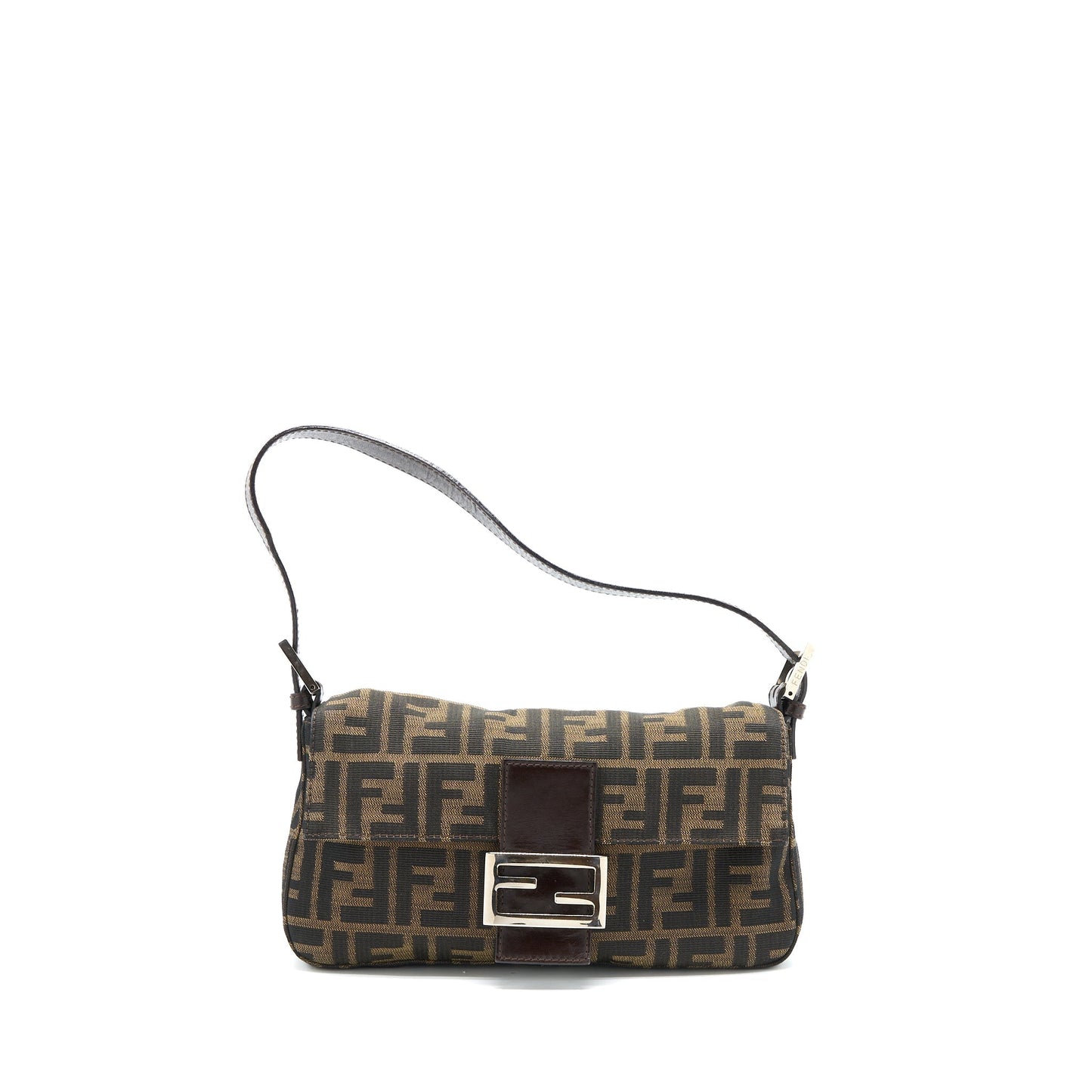 Fendi Vintage Baguette Shouder Purse Jacqiard