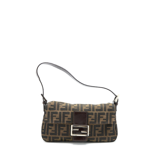Fendi Vintage Baguette Shouder Purse Jacqiard