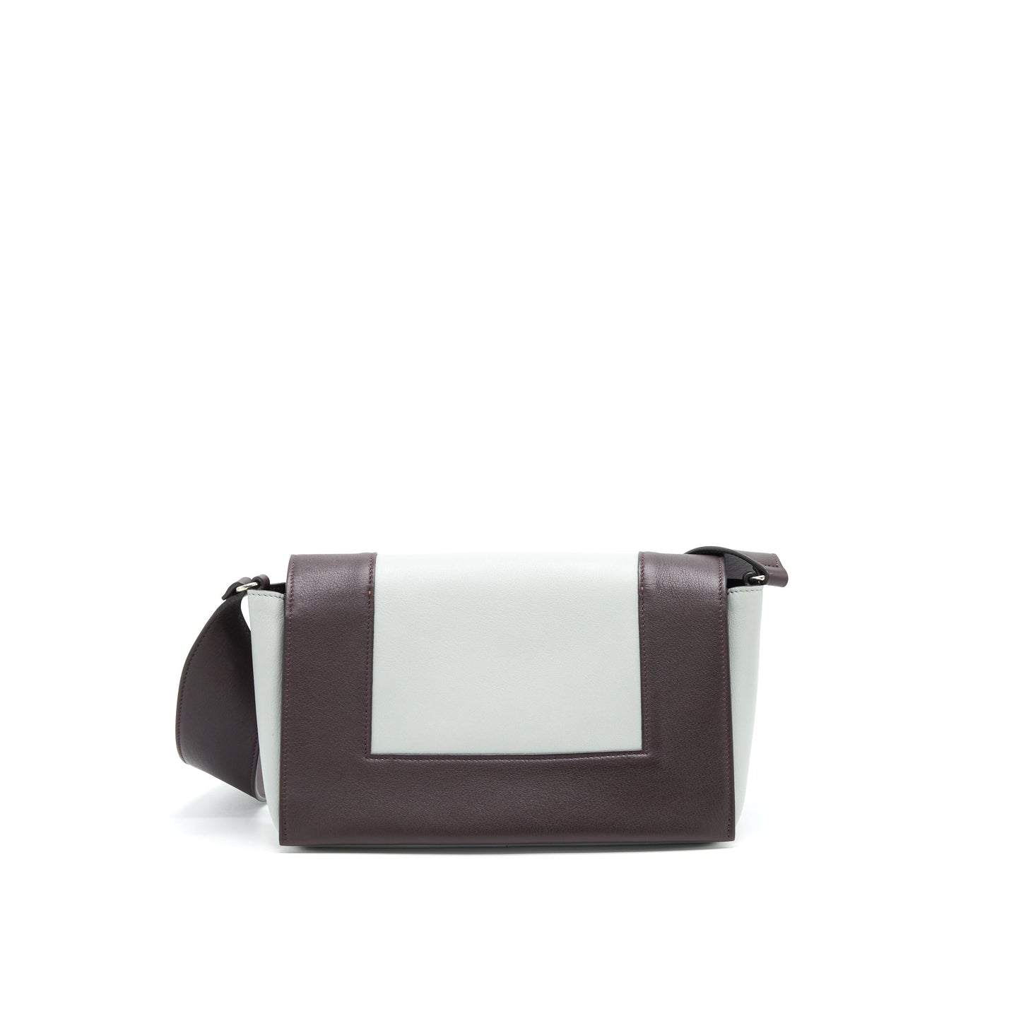 Celine Frame Mini Purse Grey/ Burgundy