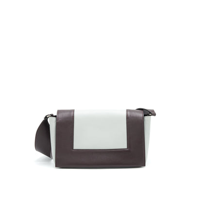 Celine Frame Mini Purse Grey/ Burgundy