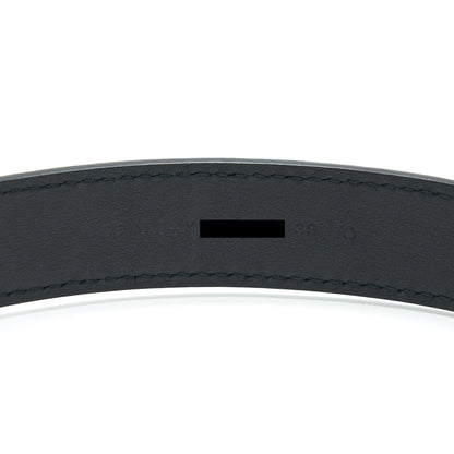 Dior size 70 D-fence Belt Black Smooth Calfskin 30mm