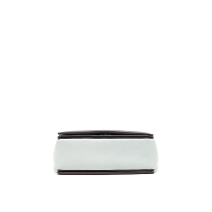 Celine Frame Mini Purse Grey/ Burgundy