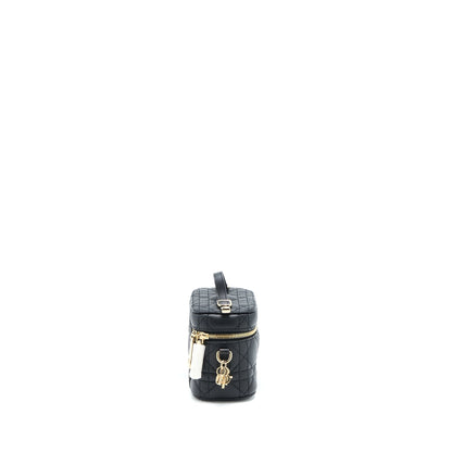 Dior Micro Lady Dior Vanity Case Lambskin Black