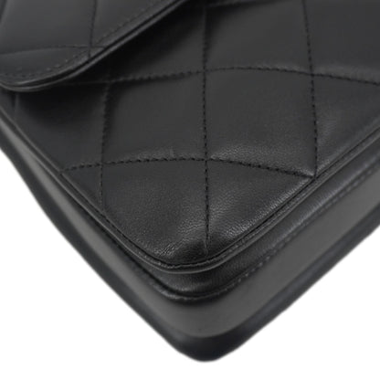 CHANEL Trendy CC Flap Quilted Leather Top Handle Shoulder Bag Black