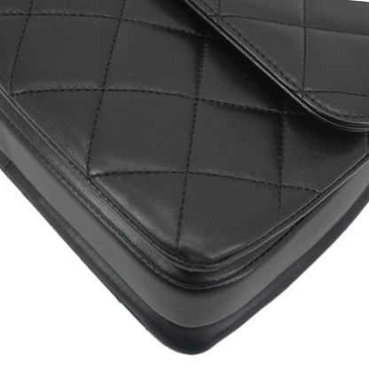 CHANEL Trendy CC Flap Quilted Leather Top Handle Shoulder Bag Black