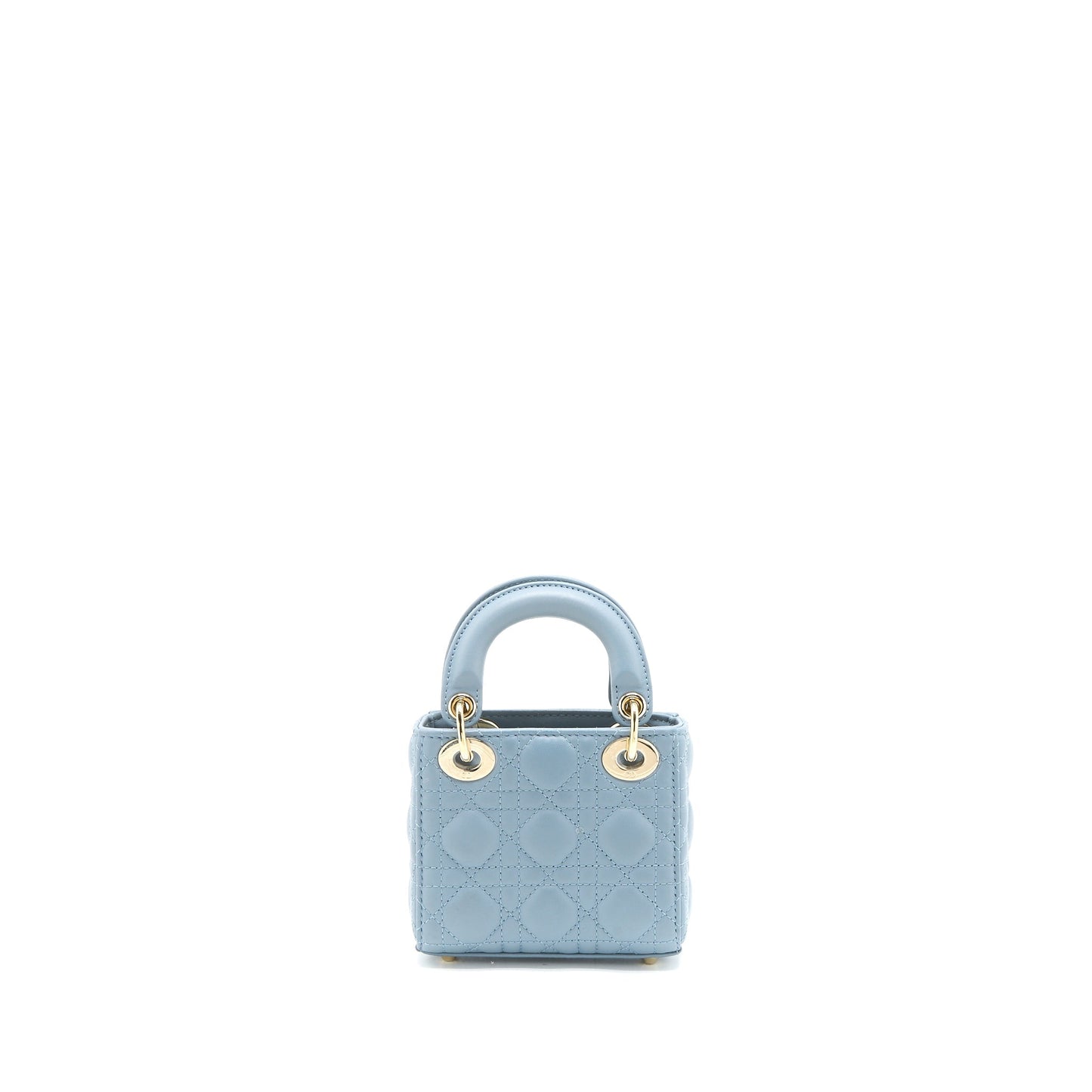 Dior Micro Lady Dior Purse Cannage Lambskin Cloud Blue