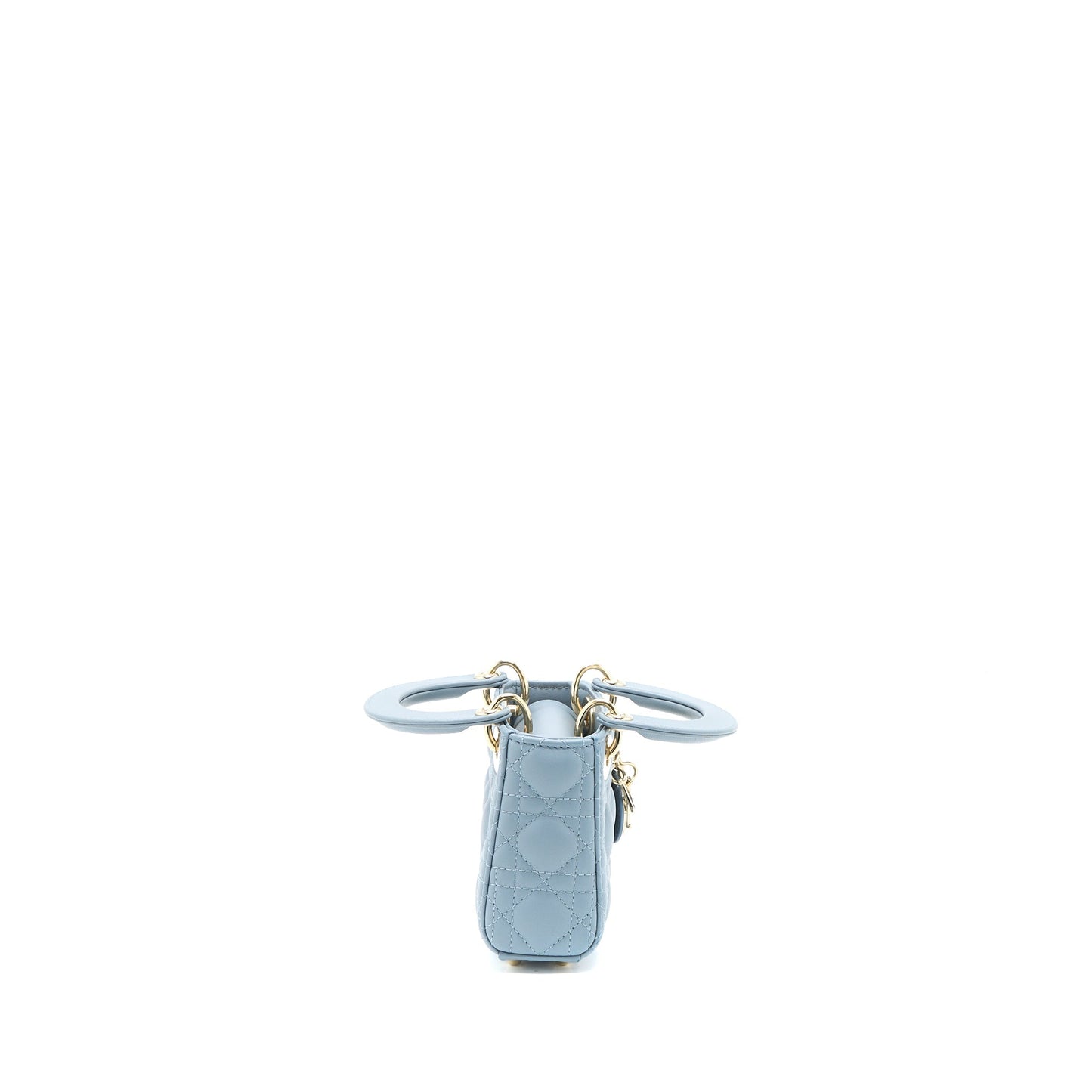 Dior Micro Lady Dior Purse Cannage Lambskin Cloud Blue