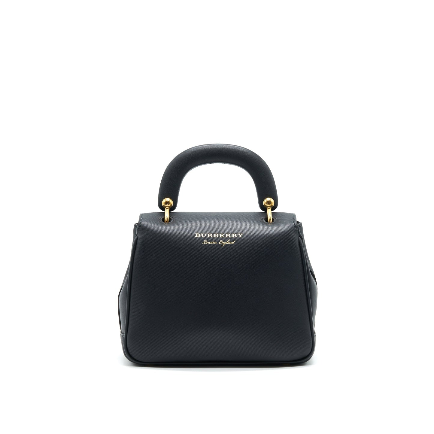 BURBERRY Small DK88 Top Handle Purse Black