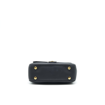 BURBERRY Small DK88 Top Handle Purse Black