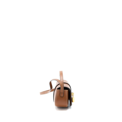 Celine Clutch On Strap Calfskin Tan