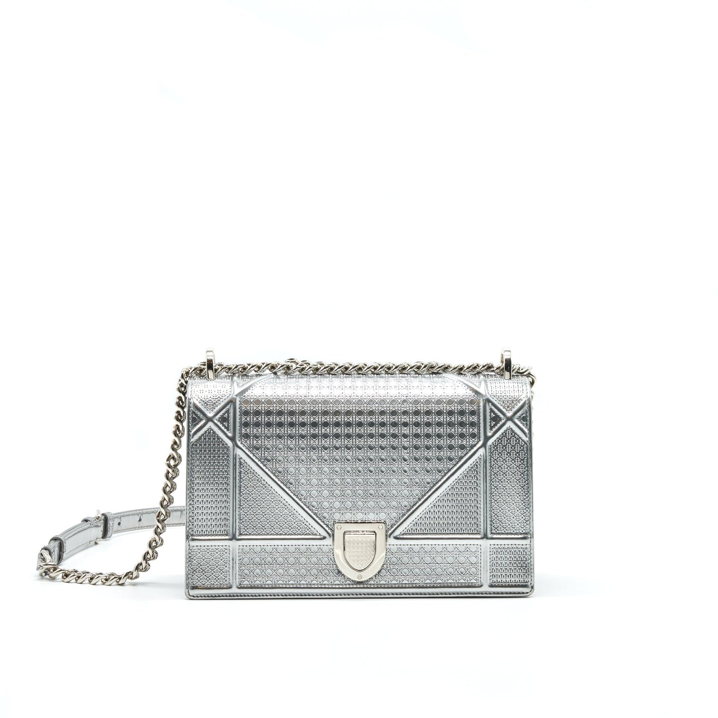CHRISTIAN DIORAMA MEDIUM METALLIC SILVER