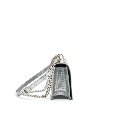 CHRISTIAN DIORAMA MEDIUM METALLIC SILVER