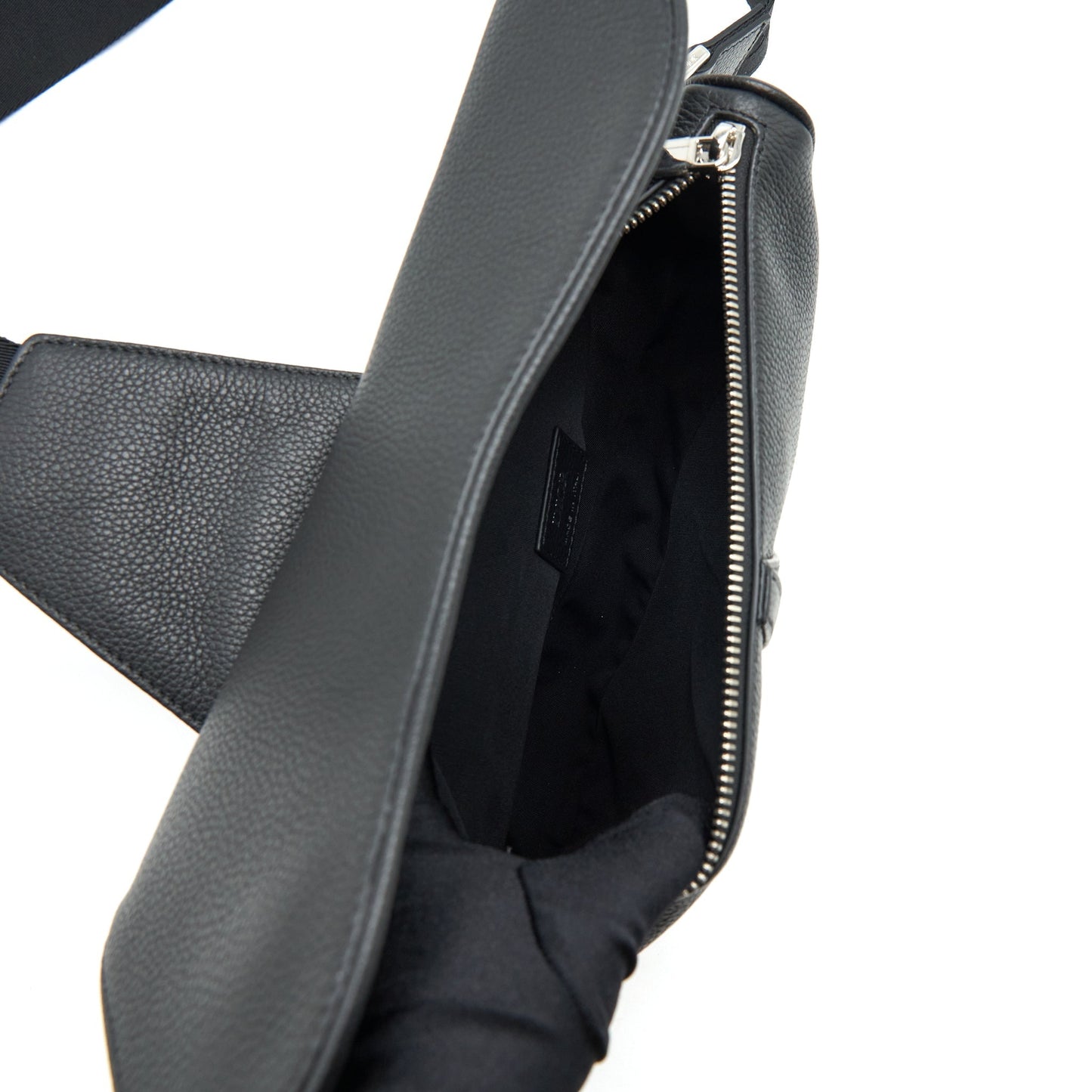 Dior Saddle Purse Grained Calfskin Black