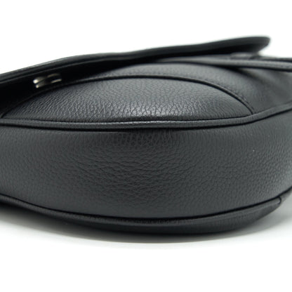 Dior Saddle Purse Grained Calfskin Black