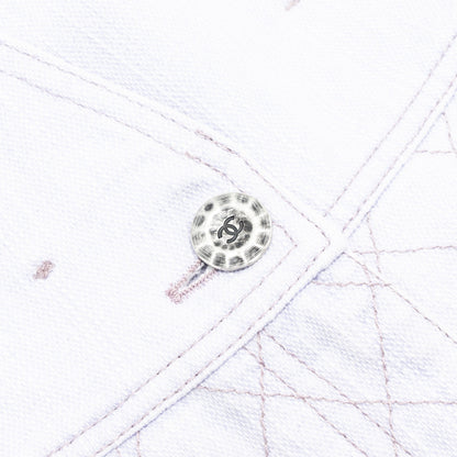 Chanel Size 34 20C Denim Jeans Cotton/Polyester Lavender