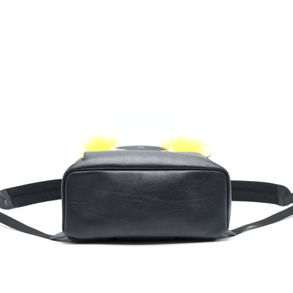 FENDI MONSTER BACKPACK BLACK YELLOW
