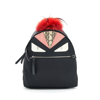 FENDI MONSTER BACKPACK BLACK