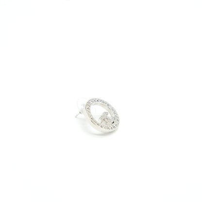 Chanel CC Round Earrings