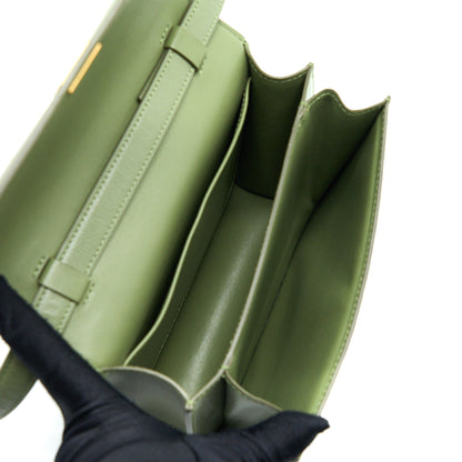 Celine Teen Box Calfskin Green