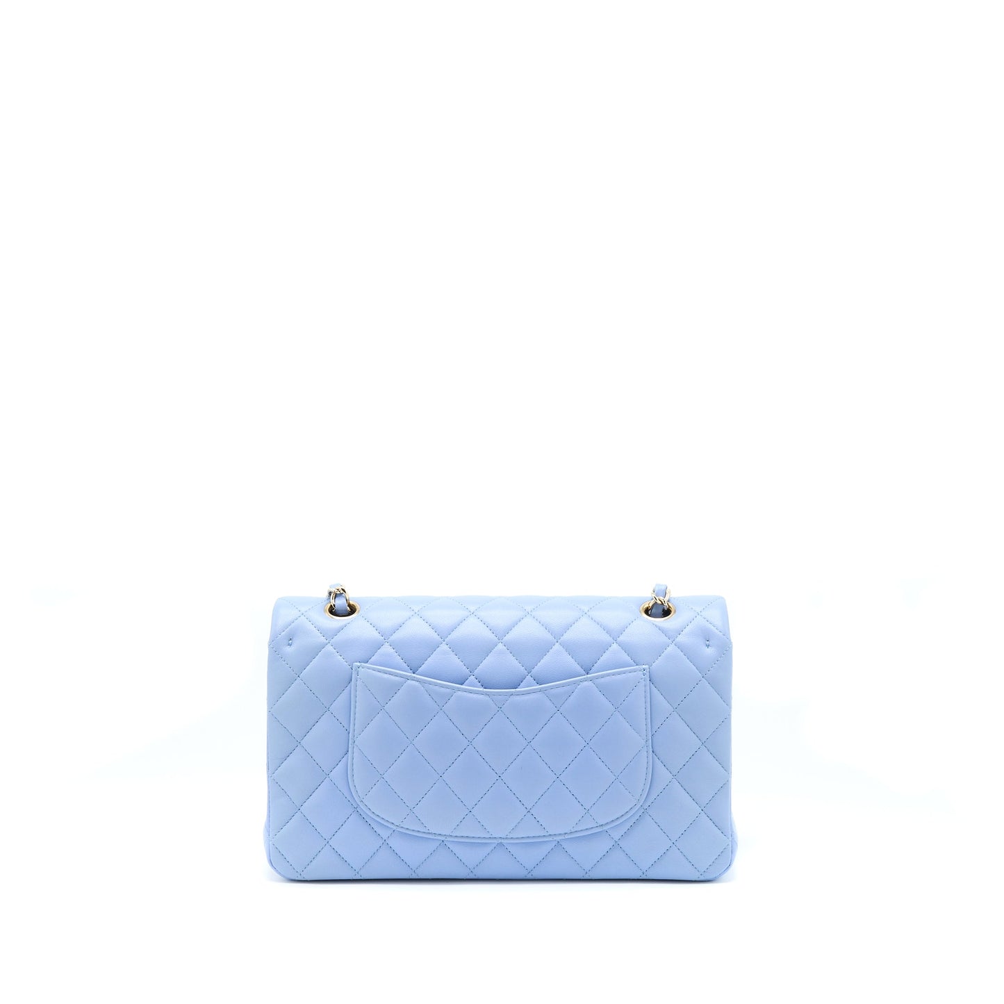 Chanel Classic Flap Bag Lambskin NA104 Light Blue LGHW