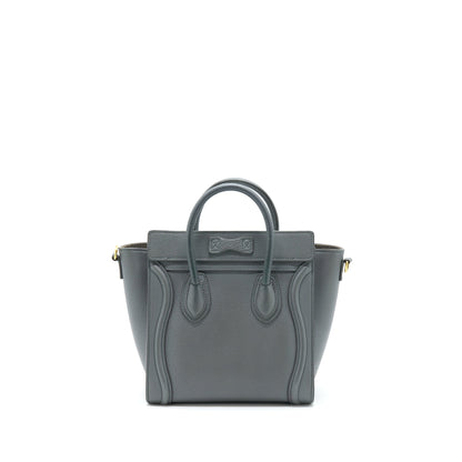Celine Nano Luggage Purse Grey