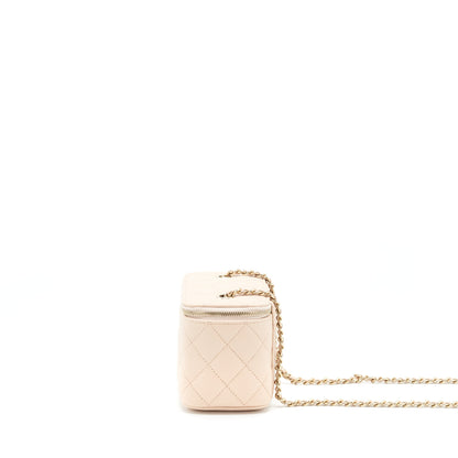 Chanel Long Vanity With Chain Caviar Beige LGHW